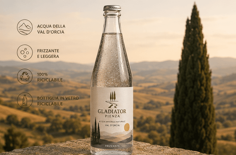 Flasche · Sprudelnd