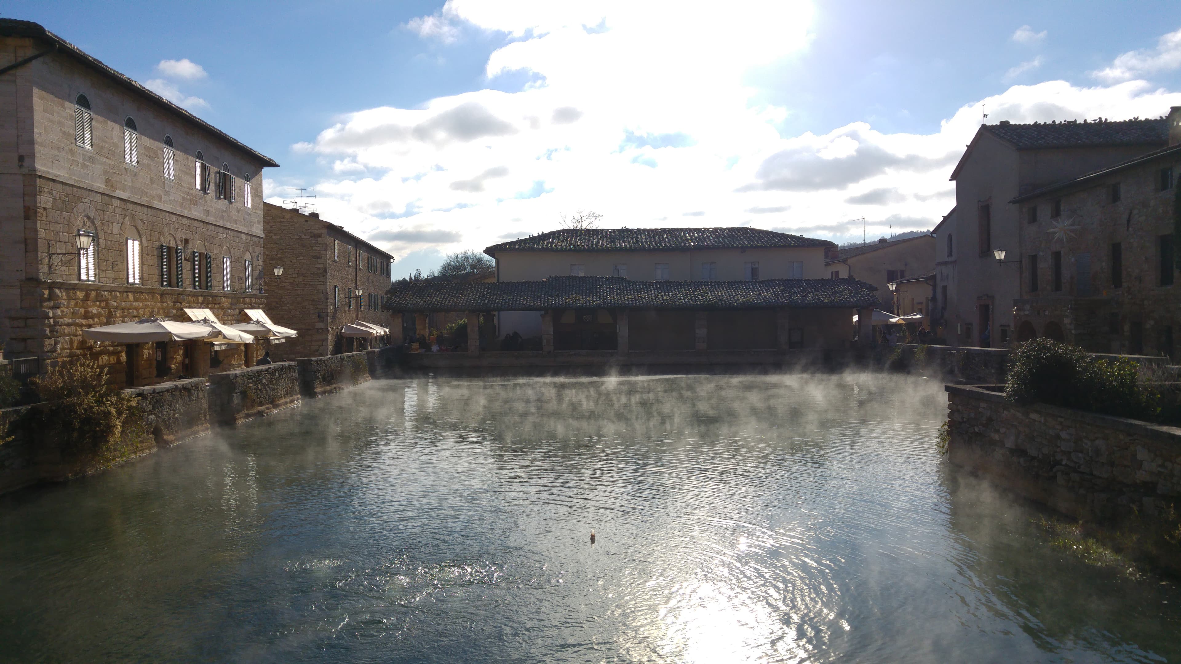 Bagno Vignoni village and thermal pool, Val d'Orcia