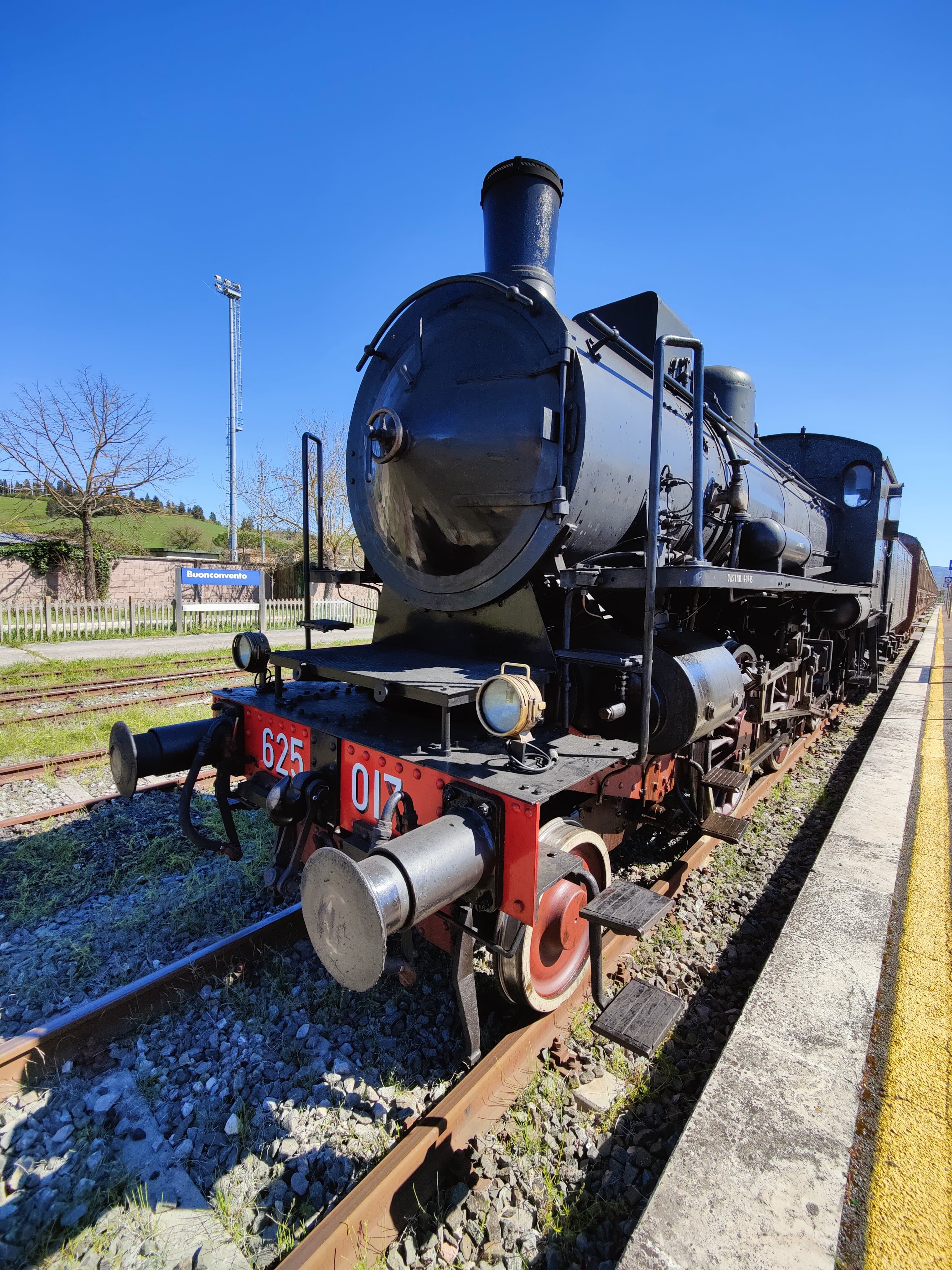 The Nature Train (Treno Natura) passing through the Crete Senesi near Buonconvento