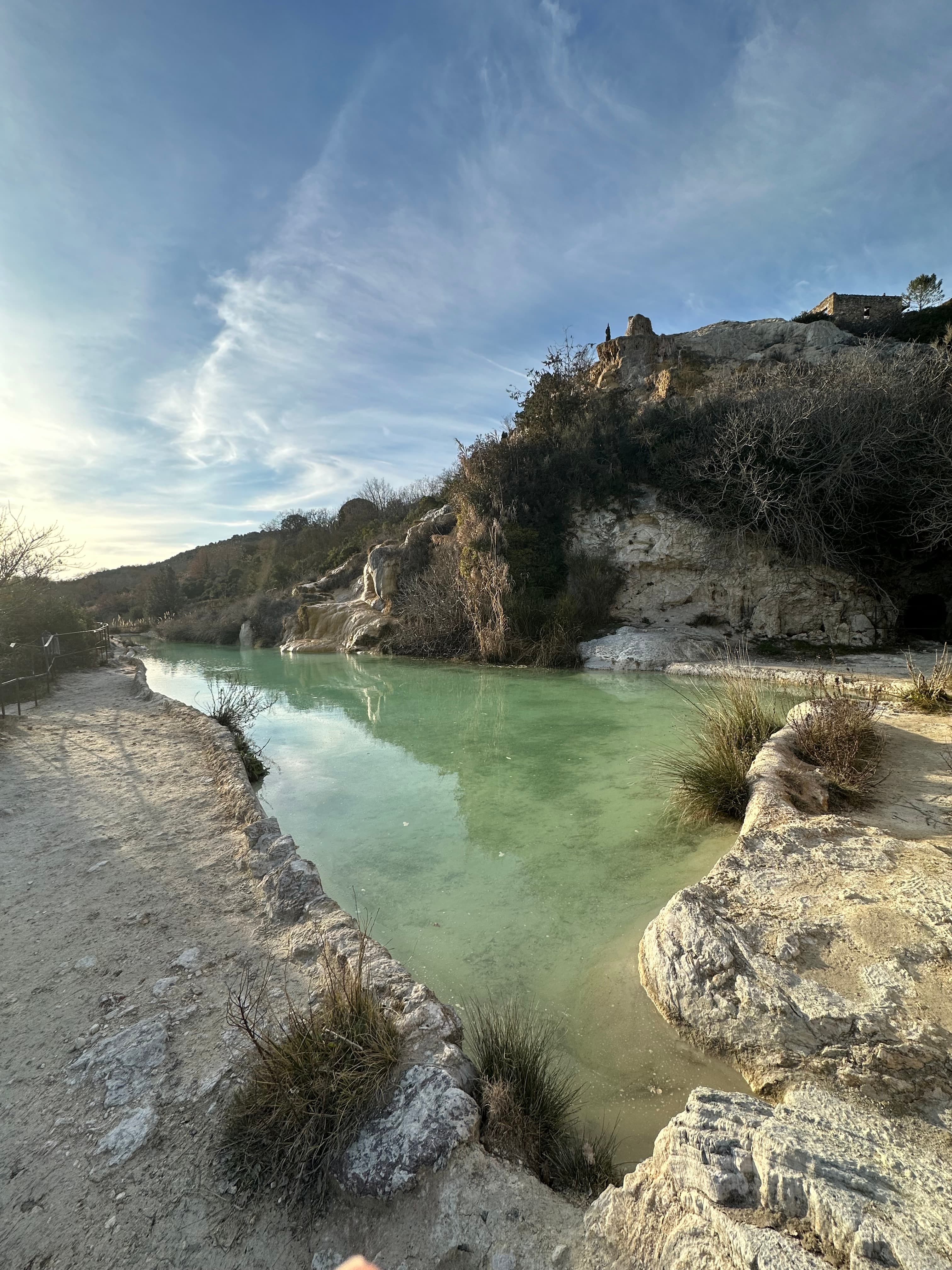 Fosso Bianco thermal pools in the forest