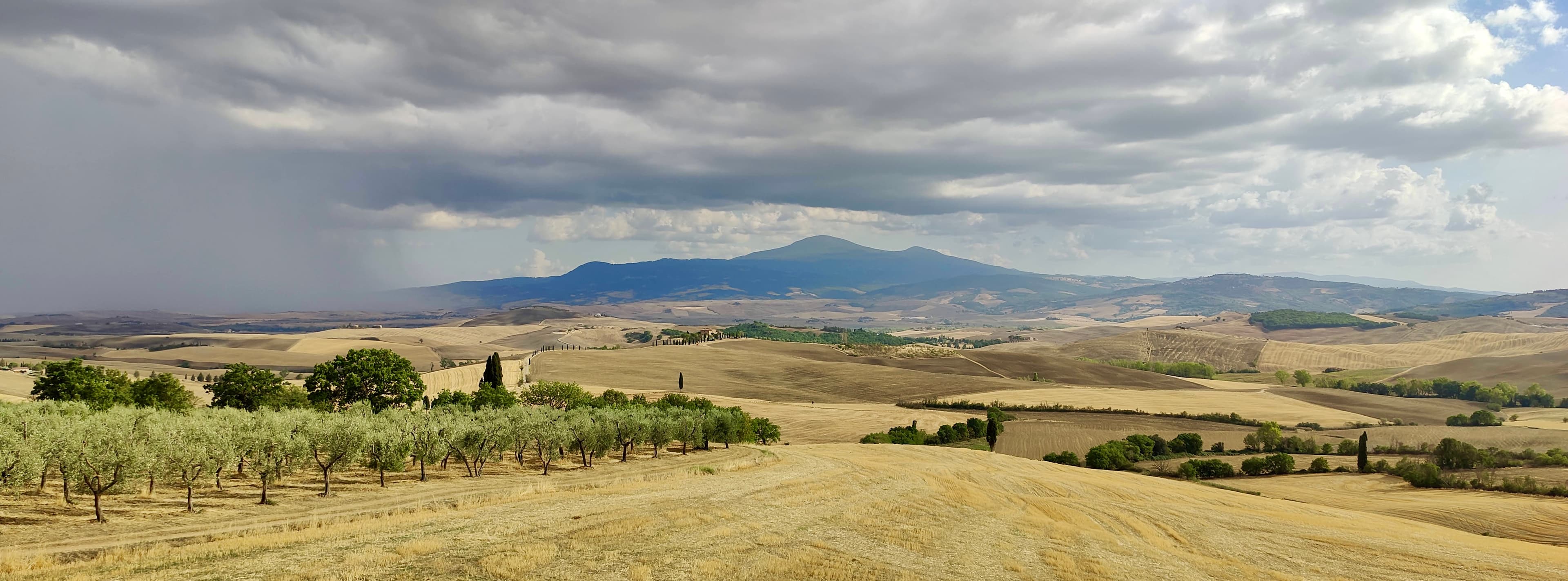 Val d'Orcia Panorama mit Monte Amiata